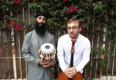 Tabla virtuoso Neelamjit Dhillon and cellist Chris Votek