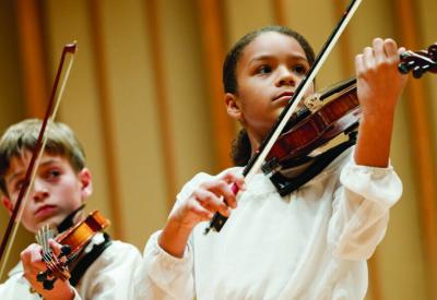Colburn Community School Suzuki students in concert.