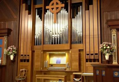 Pipe organ at St. Paul's Healdsburg