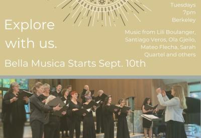 Image shows Bella Musica singers performing in Spring 2024