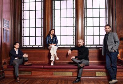 Cal Performances presents Dover Quartet, November 3, 2024 at Hertz Hall (credit: Roy Cox)