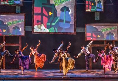 Cal Performances presents Step Afrika! The Migration: Reflections on Jacob Lawrence, November 2–3, 2024 at Zellerbach Hall (credit: Jati Lindsay)