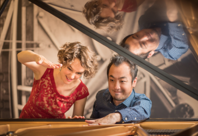 Pianists Eva-Maria Zimmermann and Keisuke Nakagoshi perform