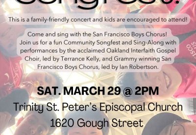Songfest with San Francisco Boys Chorus flyer