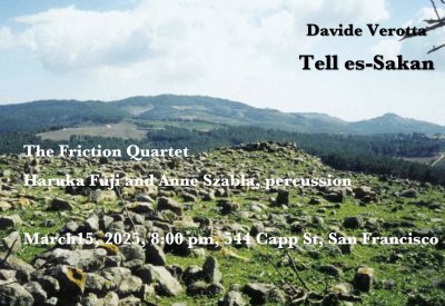 Image shows a hill in Gaza with superimposed concert Info