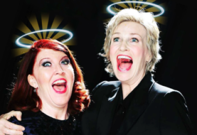 Jane Lynch and Kate Flannery