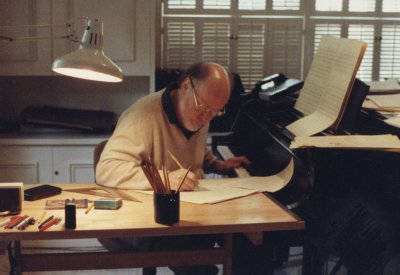 John Williams in his studio