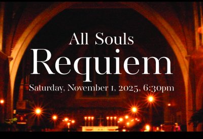 Candlelight church interior