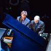 Michael Tilson Thomas and Britton Day in the "Connections" concert at SoundBox