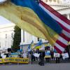 A Ukraine peace rally at the California State Capitol in Sacramento