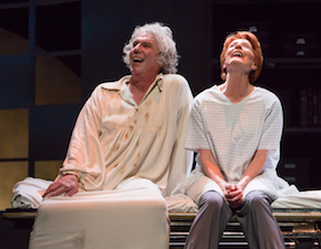 Beethoven (Howard Swain) and musicologist Dr. Brandt (Rosina Reynolds) in <em>33 Variations</em> Photos by Tracy Martin