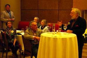 Ruben Armiñana speaks; on his right: Sanford Weill Ruben Armiñana speaks; on his right: Sanford Weill