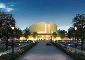 Architectural rendering of Bing Hall