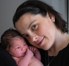 February's choral newcomer, Isabella, daughter of Elaine, daughter of Ian Robertson