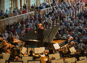 Bruno Ferrandis conducts the Santa Rosa Symphony, Jeffrey Kahane at the piano<br>Photos by Kristen Loken Bruno Ferrandis conducts the Santa Rosa Symphony, Jeffrey Kahane at the piano