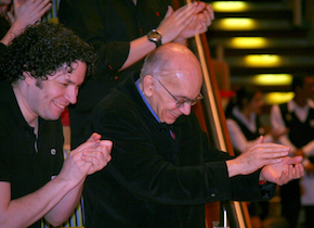 Dudamel with El Sistema founder José Antonio Abreu