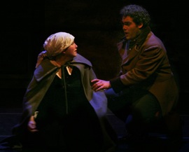 Toby Branz as Mother Marie and Dominic Domingo<br>Photos by Betsy Kershner