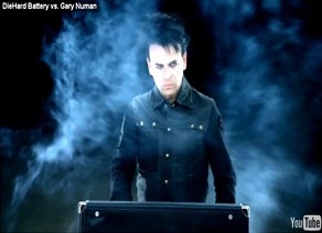 Gary Numan playing batteries