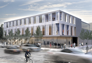 Architect's rendering of the exterior Architect's rendering of the exterior SFJAZZ Building
