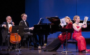 Cellist Emil Miland, pianist Jake Heggie, mezzos Susan Graham and Joyce DiDonato Cellist Emil Miland, pianist Jake Heggie, mezzos Susan Graham and Joyce DiDonato