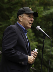 The MC: former Houston Astros fan, now SF Giants faithful David Gockley