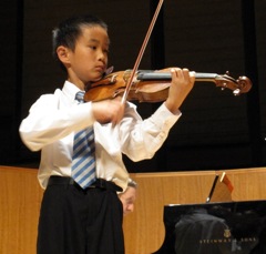 Kevin Zhu, 2010 instrumental category winner in the 8-10 age group