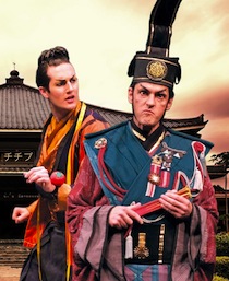 Chris Uzelac as Koko and Charles Martin as Pooh-Bah in <em>The Mikado</em> Chris Uzelac as Koko and Charles Martin as Pooh-Bah in The Mikado