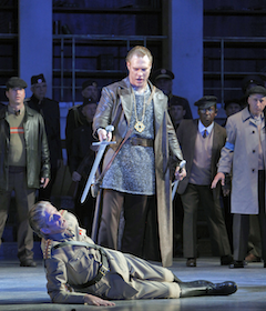 Friedrich von Telramund vanquished by Lohengrin