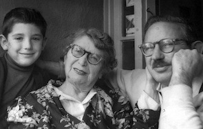 The young MTT with his grandmother Bessie Thomashefsky and father Ted Thomas