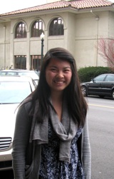 Jocelyn Fong (MSYO)<br>in downtown San Anselmo<br>Photo by Jeff Kaliss