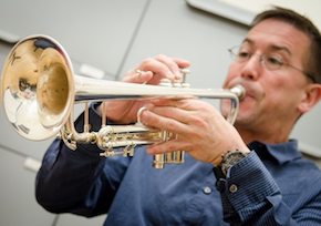 Principal trumpet Mark Inouye