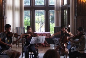 Mandala Quartet rehearses at Kohl Mansion Mandala Quartet rehearses at Kohl Mansion