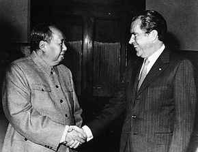 The real Nixon with the real Mao, 1972 The real Nixon with the real Mao, 1972