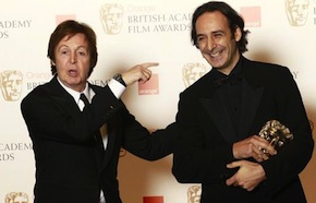 Paul McCartney with Alexandre Desplat at the British Academy of Film and Television awards