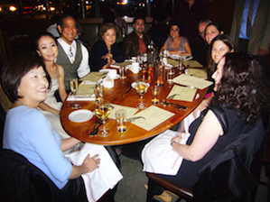 Meeting for dinner before a <em>Tosca</em> performance