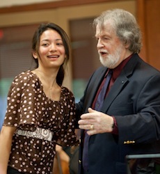 George Cleve and Audrey Vardanega, when she was young (2008)<br>Photo by Dave Weiland George Cleve and Audrey Vardanega, when she was young (2008) Photo by Dr. Dave