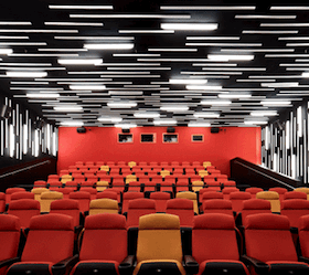 Interior of the New People cinema