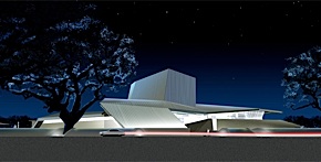 M-A Performing Arts Center,<br>architect's rendering