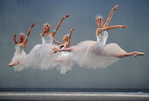 Snowflakes in the air in the Opera House <br> Photo by Erik Tomasson Snowflakes in the air in the Opera House Photo by Erik Tomasson