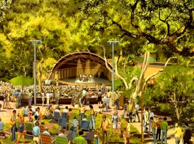 Artistic rendering of the Libbey Bowl and the Ojai Festival