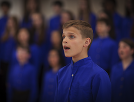 Andrés Beck-Ruíz sings solo in Kirke Mechem's "Daybreak in Alabama"