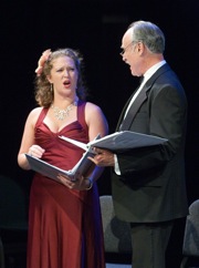 Jennifer Ashworth is Daisy, Frank Farris the Earl of Quorn in <em>The Dollar Princess</em><br>Photos by Robert March