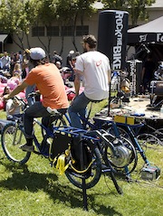 Pedaling provides funky power Rock the Boke