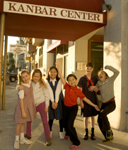 Girls Chorus members in front of their Kanbar Hall headquarters