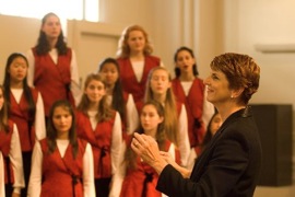 Susan McMane directs the SF Girls Chorus