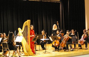 Guest harp soloist Anna Maria Mendieta <br> Photo by Jeanette Tietze Guest harp soloist Anna Maria Mendieta Photo by Jeanette Tietze