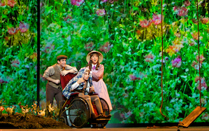 Scott Joiner (Dickon Sowerby), Michael Kepler Meo (Colin) and Sarah Shafer (Mary Lennox). Photo by Betsy Kershner