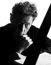 Philip Glass, pondering the Ushers<br>Photo by Raymond Meier Philip Glass, pondering the Ushers Photo by Raymond Meier