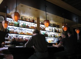 The bar at Absinthe