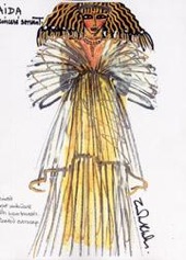 Rhodes' sketch for <em>Aida</em>